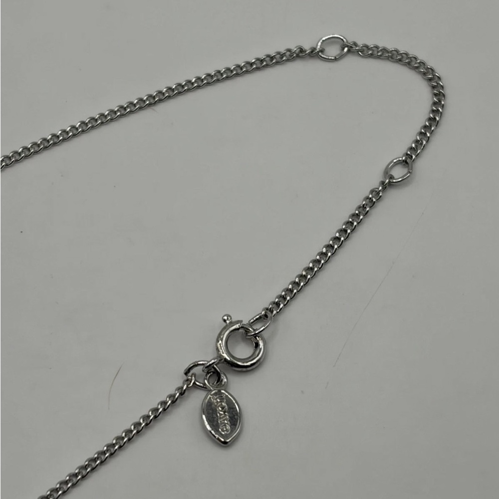 Avon Silver Tone Curb Chain 15” Adjustable Plane Chain new old stock